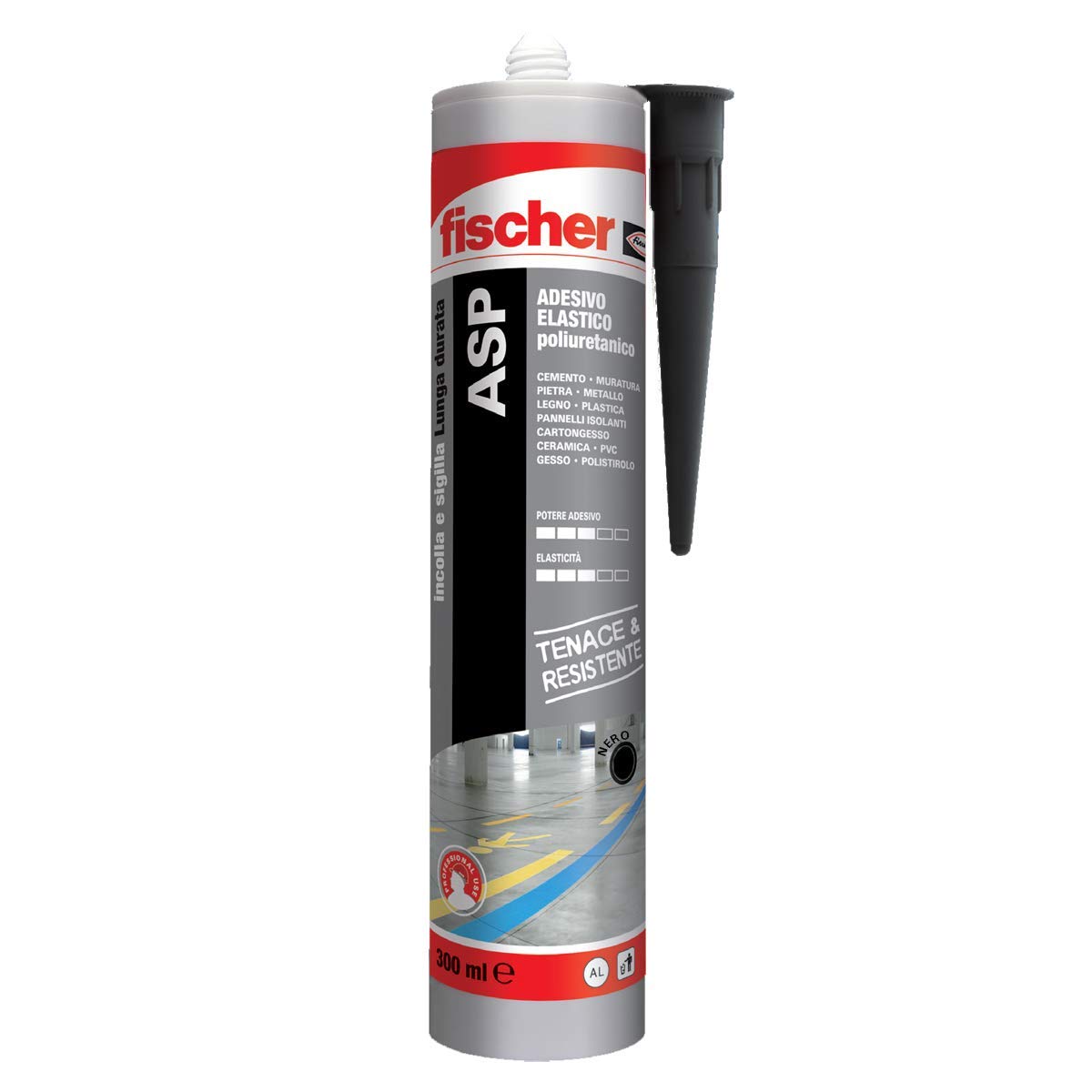 Fischer ASP adesivo sigillante nero 300 ml