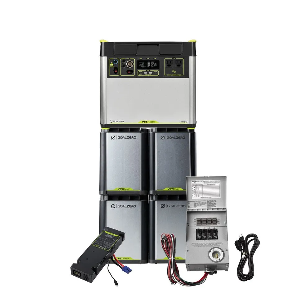 GoalZero Yeti 3000X sistema accumulo 7800Wh 4 batterie