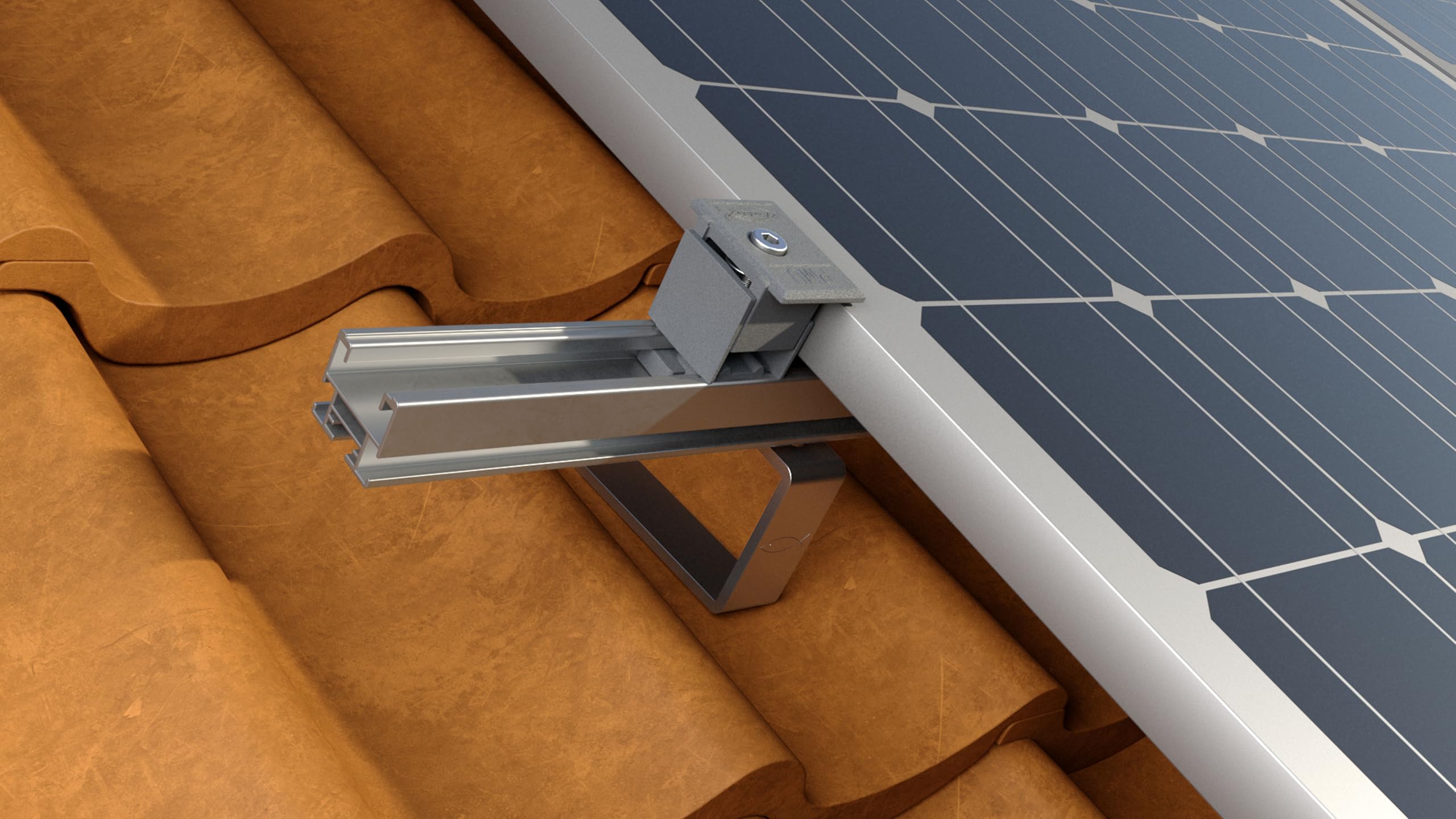 Fischer Solar Light kit fissaggio pannelli 2 profili 1,25 m PMU