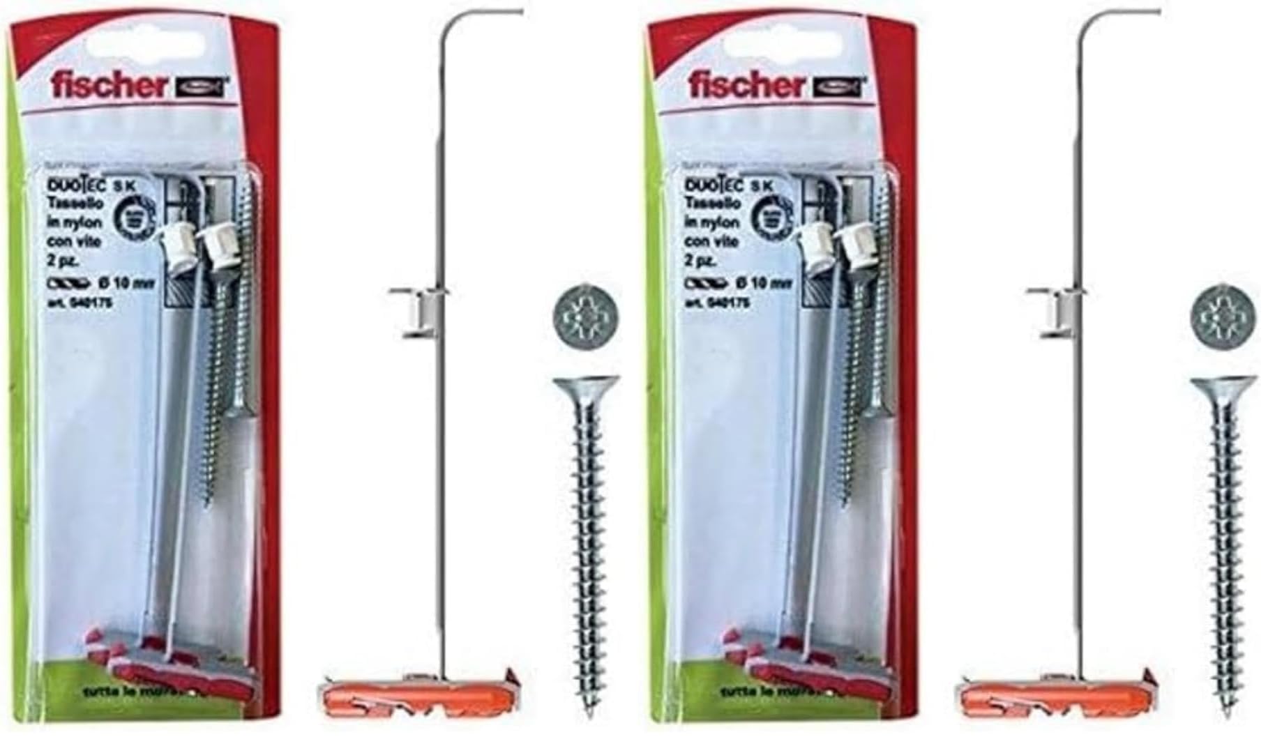 Fischer DuoTec 10 tassello cartongesso basculante 10 mm con vite
