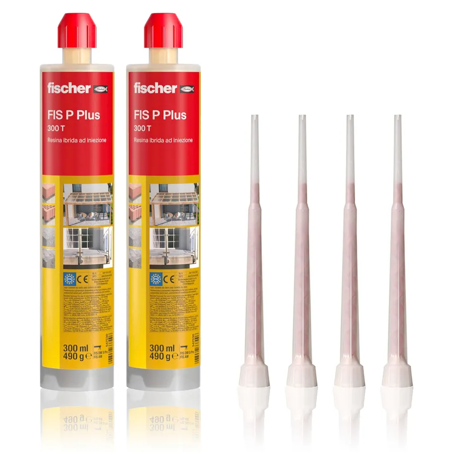 Fischer FIS P PLUS 300 T Tassello Chimico 2x300 ml Poliestere