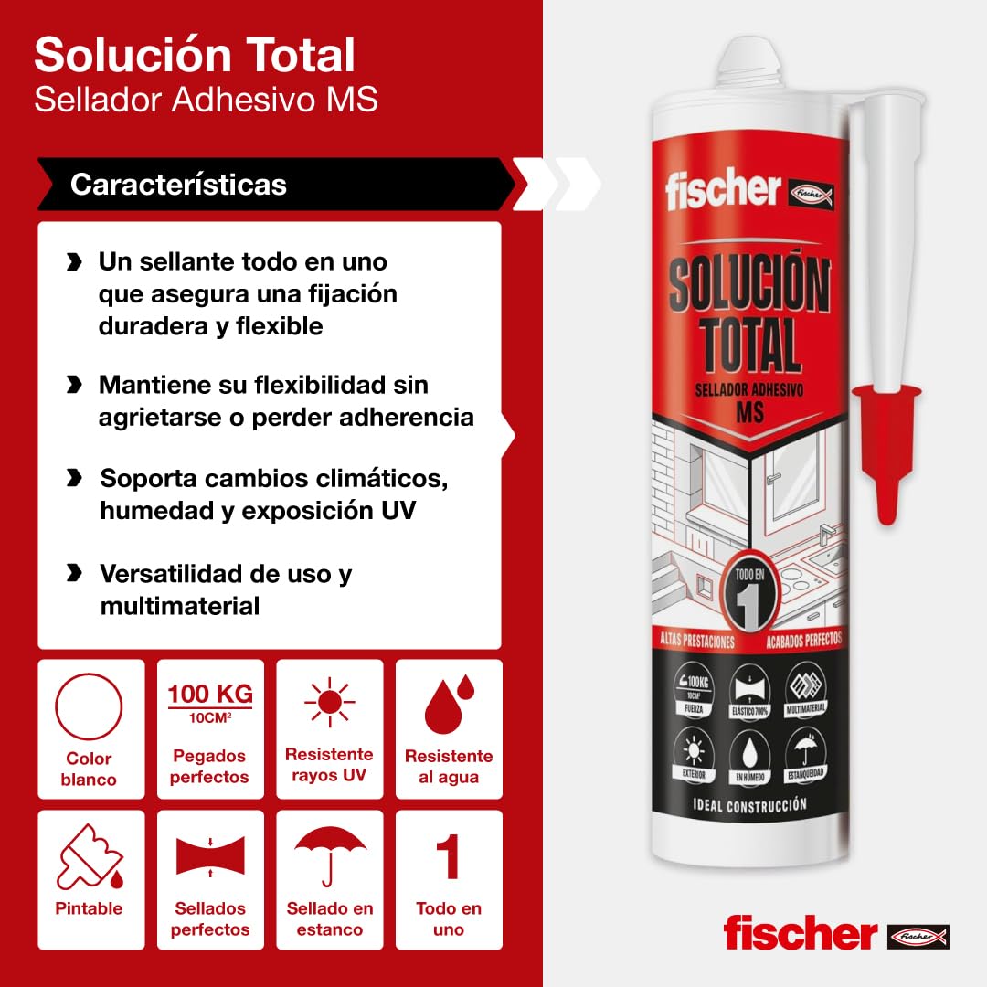 Fischer Soluzione Totale sigillante bianco 290 ml MS