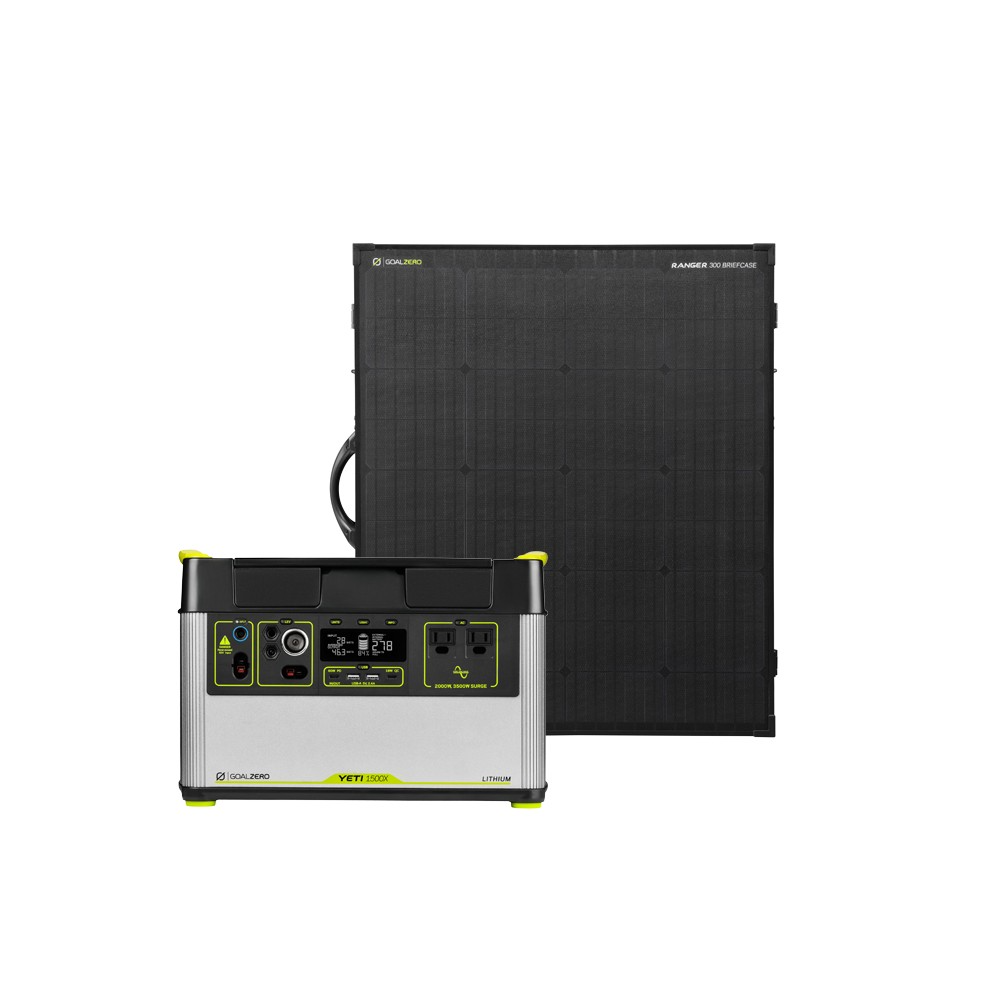 Goal Zero Yeti 1500X generatore solare con Ranger 300 BC