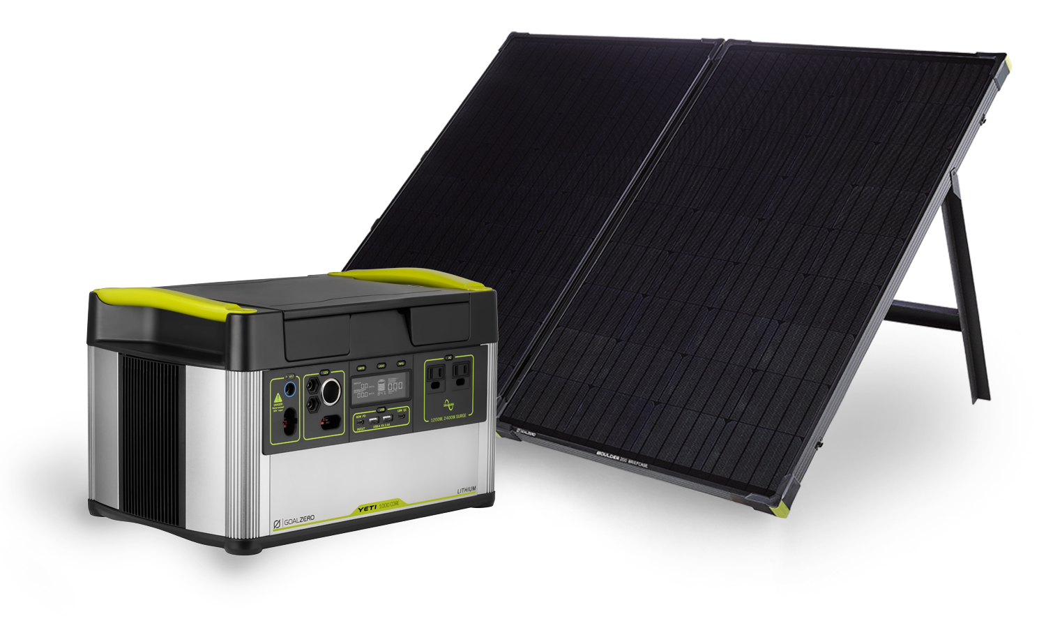 GoalZero Yeti 1000 Core + Boulder 200 generatore solare 200W