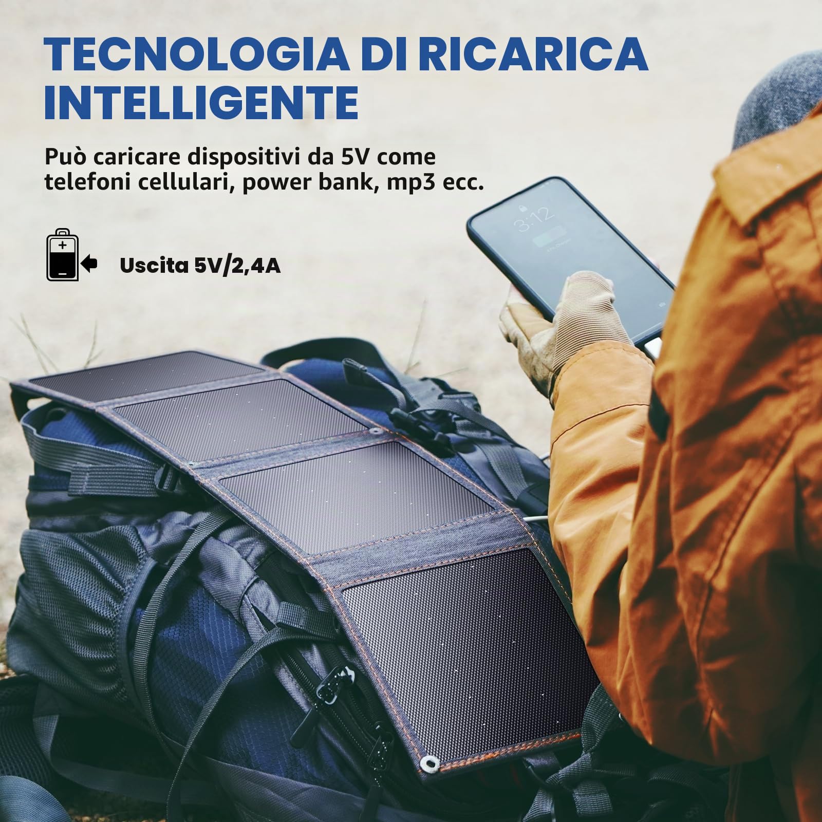 BigBlue Mini 14W pannello solare portatile USB impermeabile