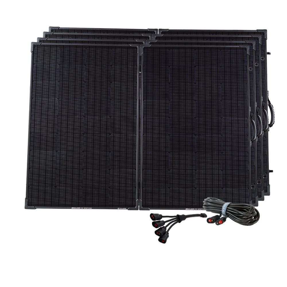 Goal Zero Boulder 200 kit 4 pannelli solari 800W pieghevole