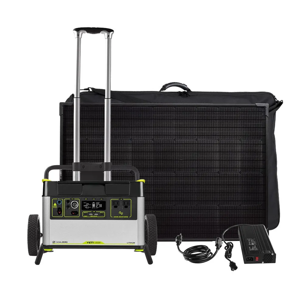 Goal Zero Yeti 1500X Generatore Solare 4x Boulder 100 Backup Casa