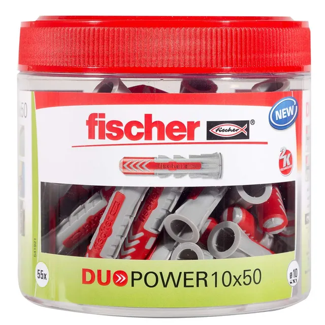 Fischer DuoPower 10x50 tasselli universali 55 pz cemento