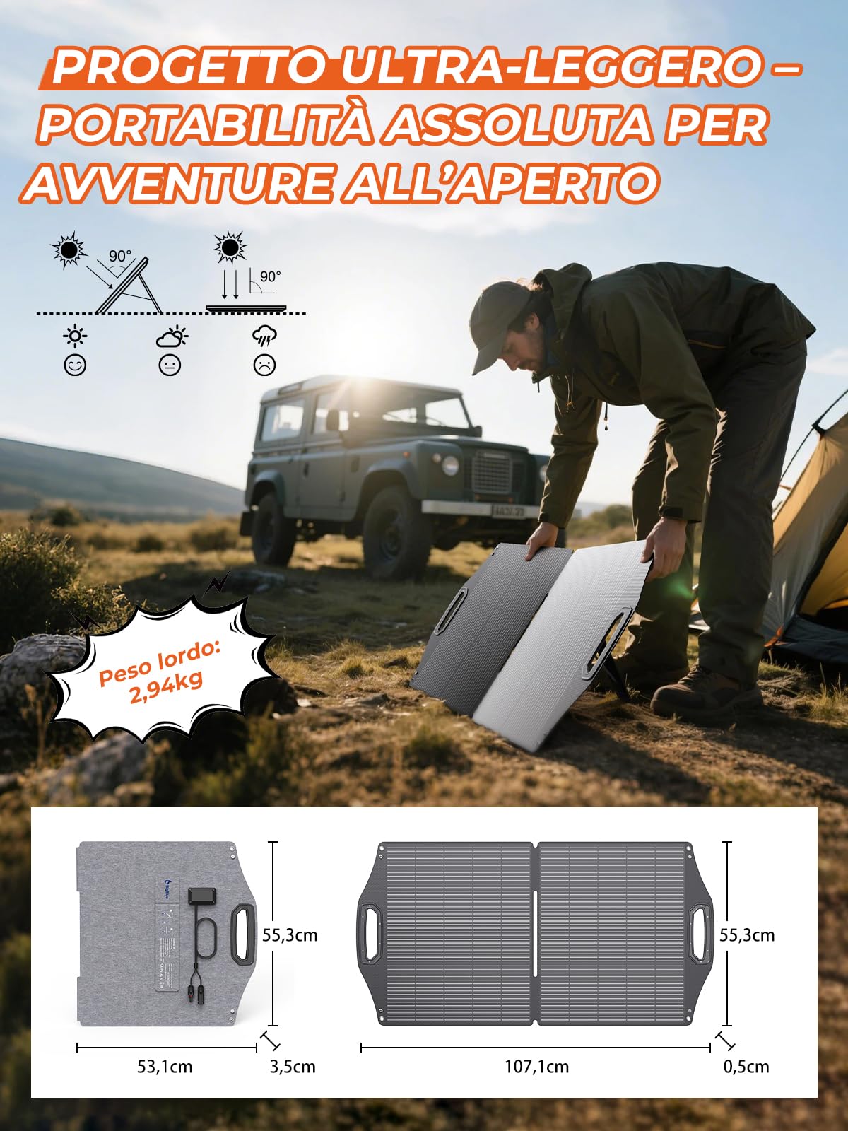 BigBlue SolarPowa 100 pannello solare pieghevole 100W