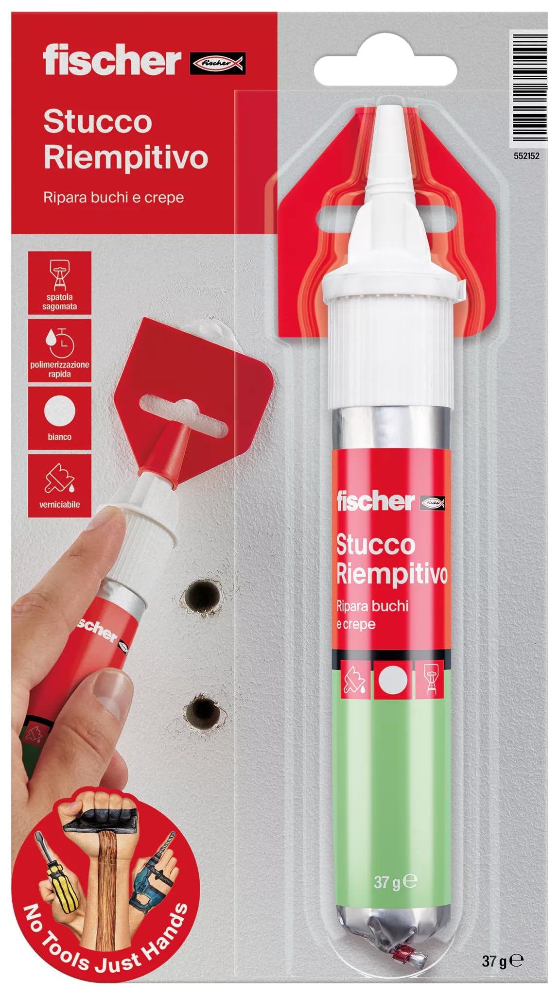 Fischer Stucco Veloce Bianco Pronto all'Uso 70 ml