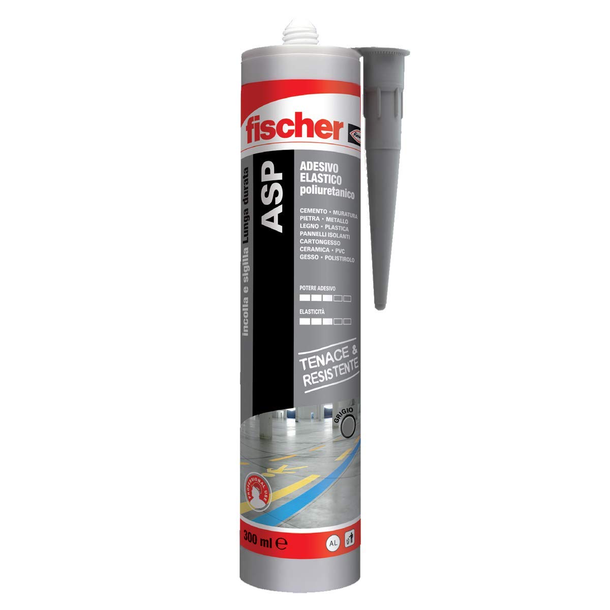 fischer ASP 544917 Sigillante Grigio 300 ml