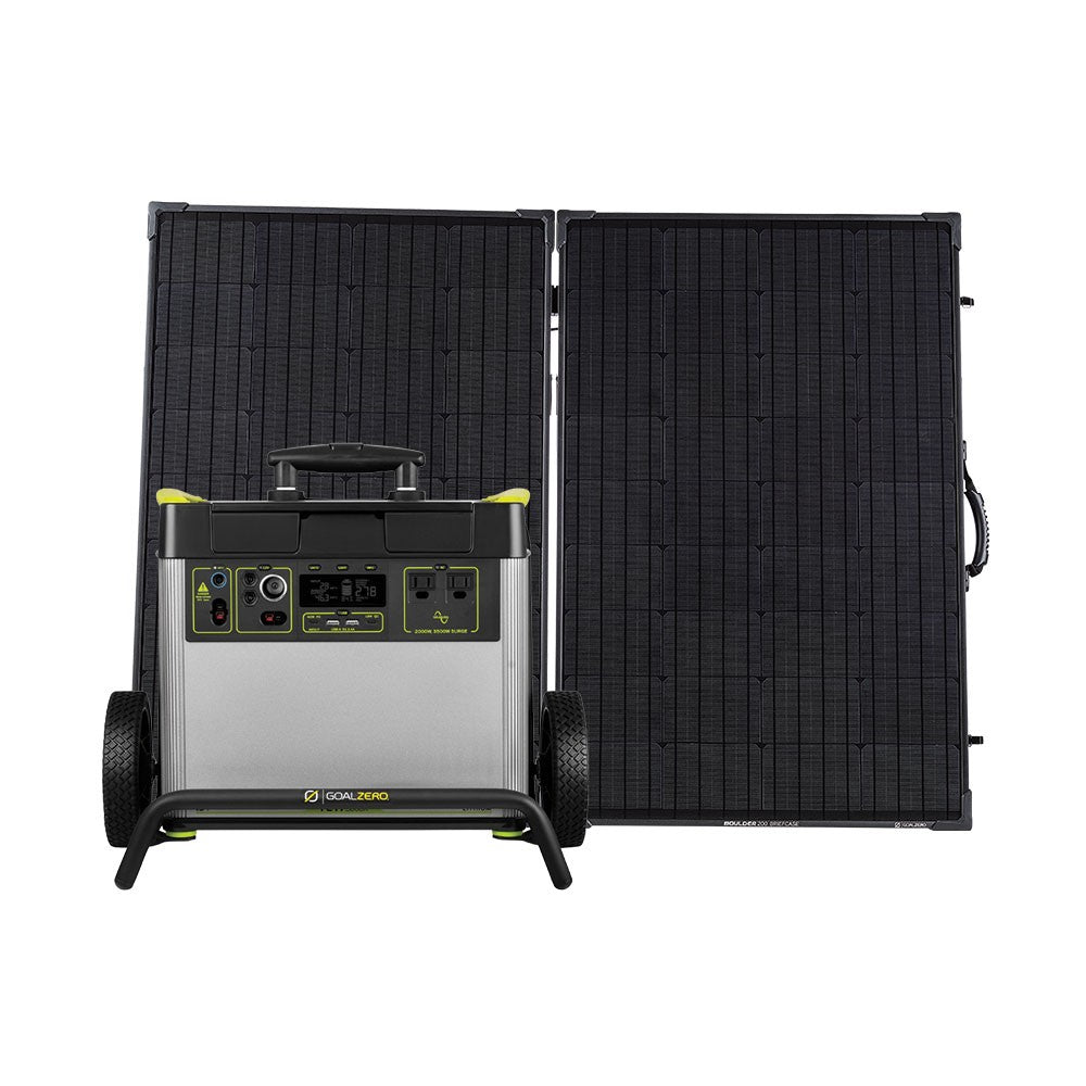 GoalZero Yeti 3000X + Boulder 200 generatore solare 3032Wh