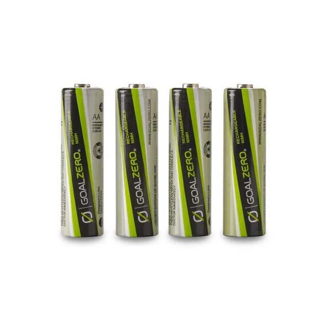 GoalZero Batterie Ricaricabili AA 2500mAh Confezione 4 Pezzi NiMH