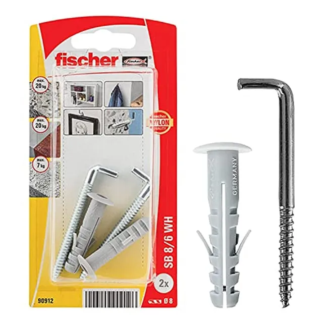 Fischer SB 8/6 K tasselli gancio dritto universali