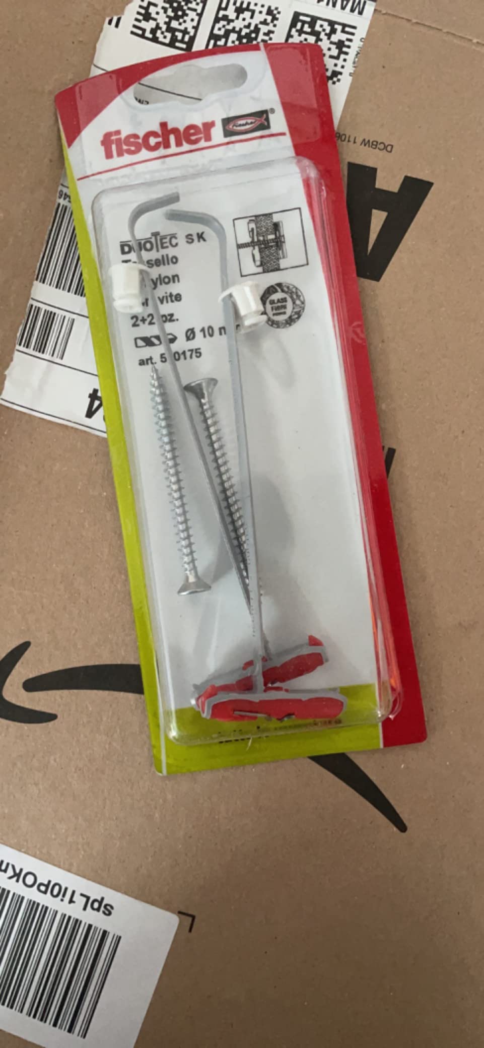 Fischer DuoTec 10 tassello cartongesso basculante 10 mm con vite