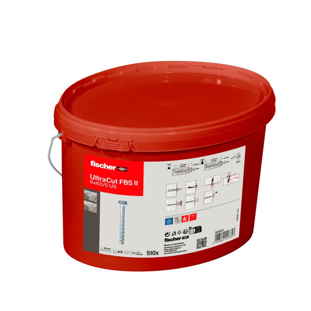 Fischer UltraCut FBS II 6x40/5 P vite cemento testa bombata 620pz