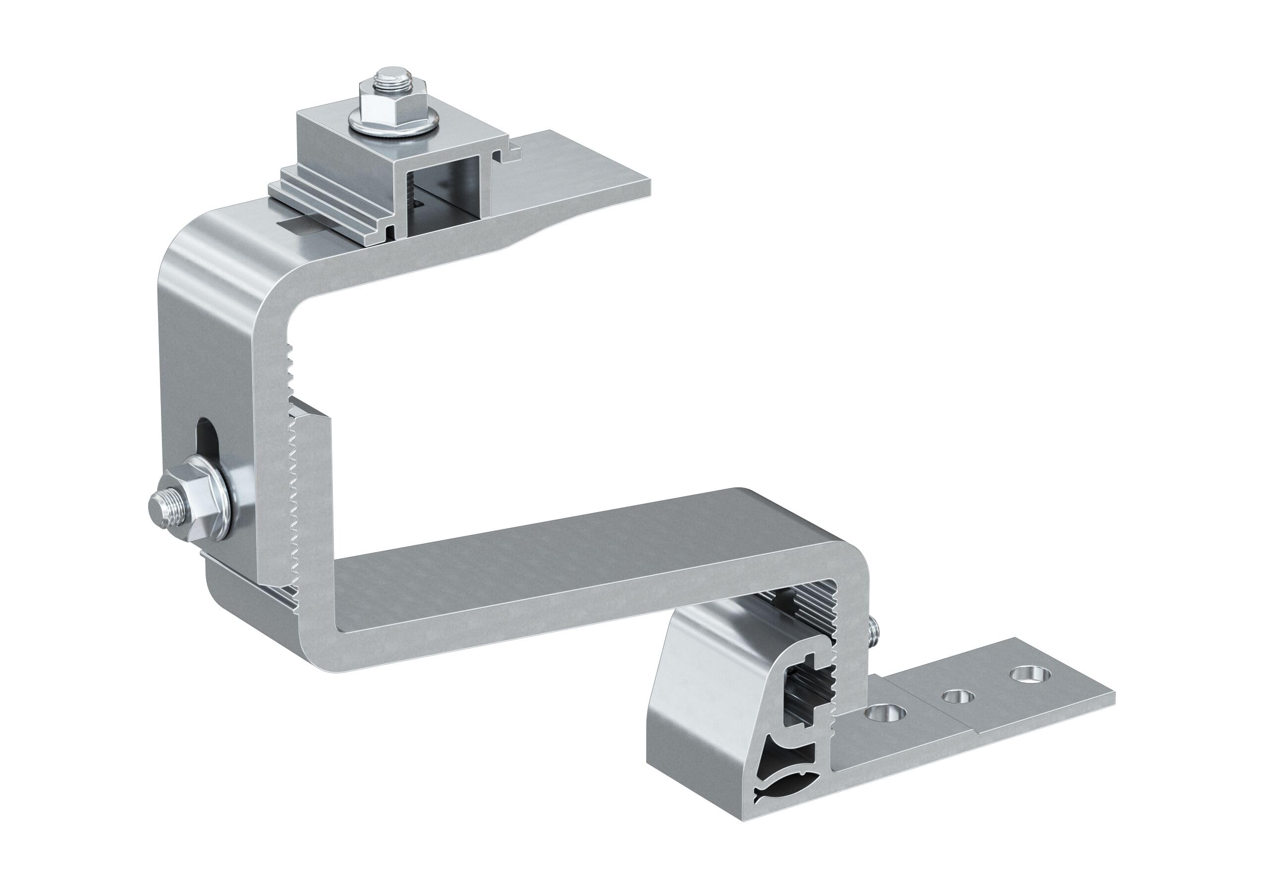 Fischer RH 52-67 VB gancio tetto 10 pz verticale alluminio