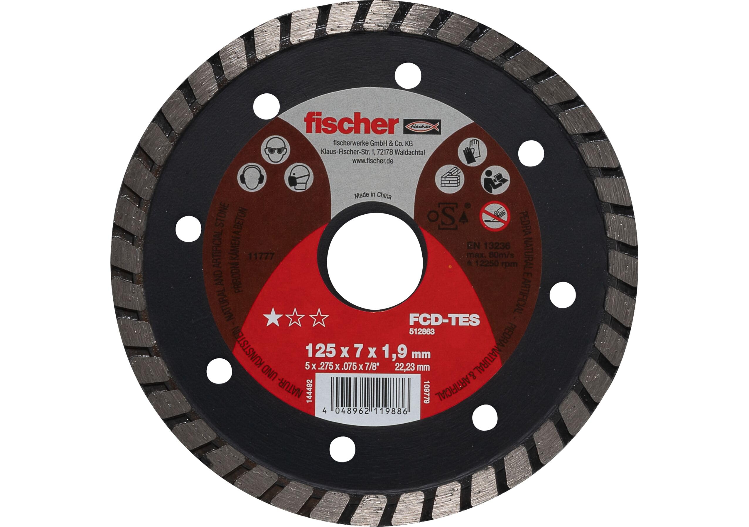 Fischer FCD-TES 115x1,9 disco diamantato turbo 1 pz