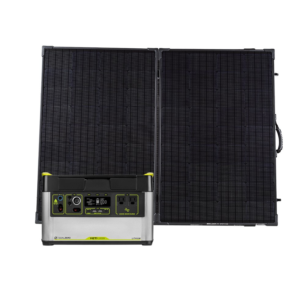 GoalZero Yeti 1000X + Boulder 200 generatore solare 200W