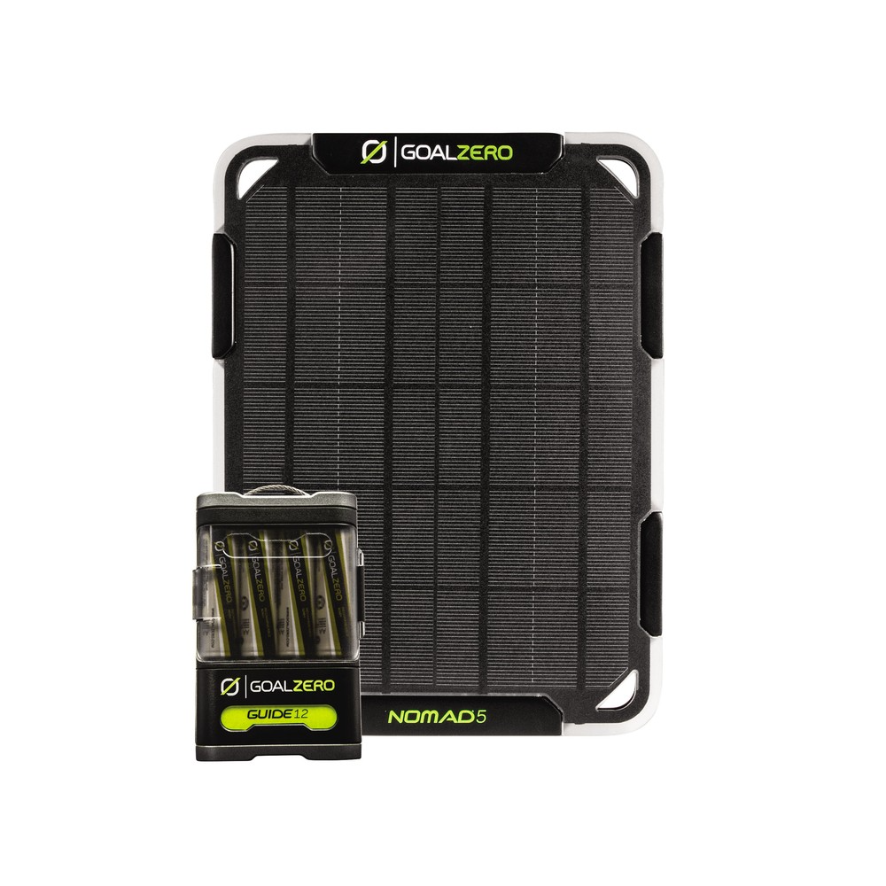 Goal Zero Guide 12 + Nomad 5 kit solare 5W pronto all’uso