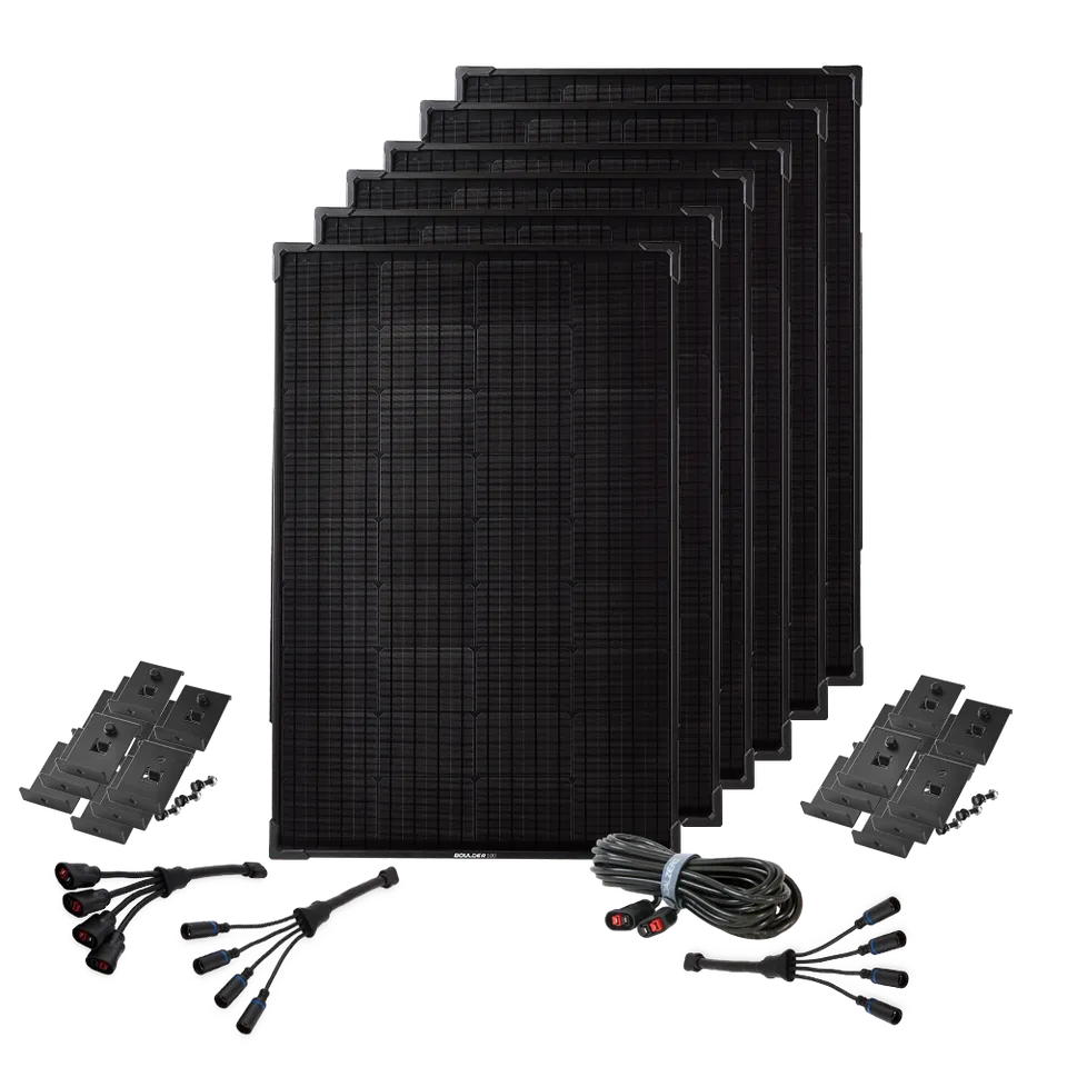 Goal Zero Boulder 100 kit 6 pannelli solari 600W staffe