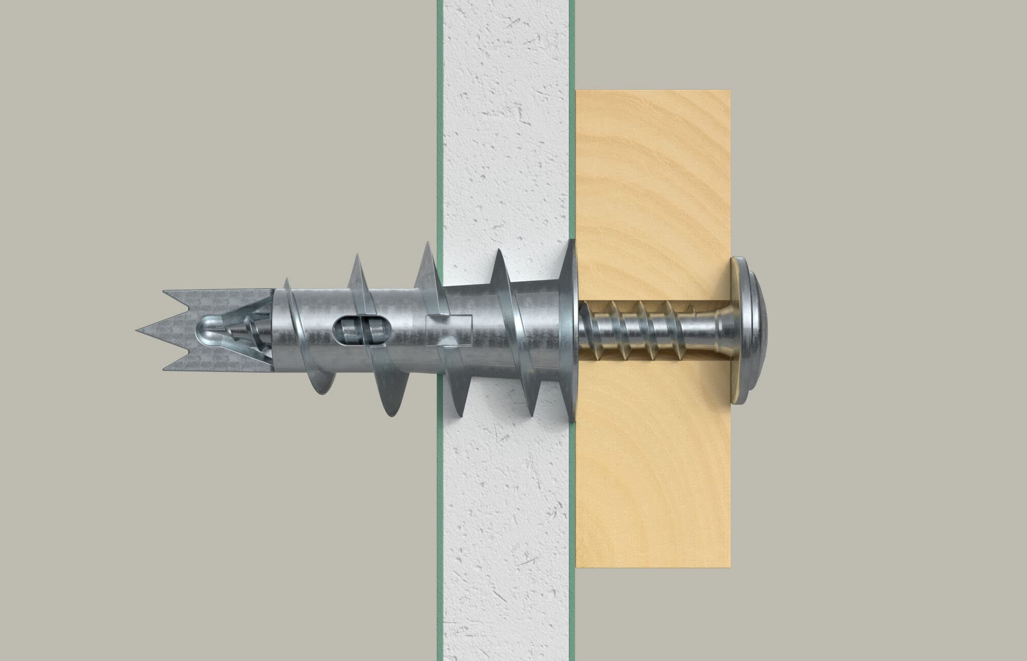 fischer GKM Tassello Cartongesso 10x31 mm Scatola 100 pz Metallo