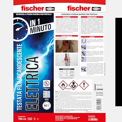 Fischer PUP schiuma elettrica 750 ml presa 60 secondi