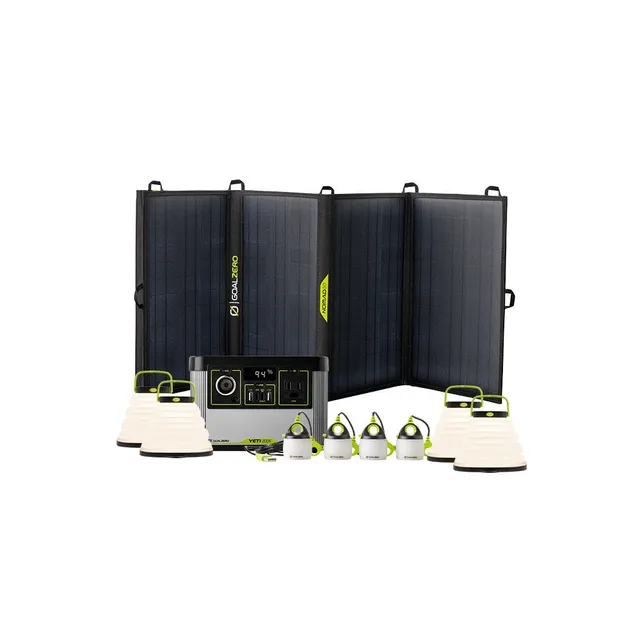 Goal Zero Yeti 200X kit generatore solare Nomad 50+luci