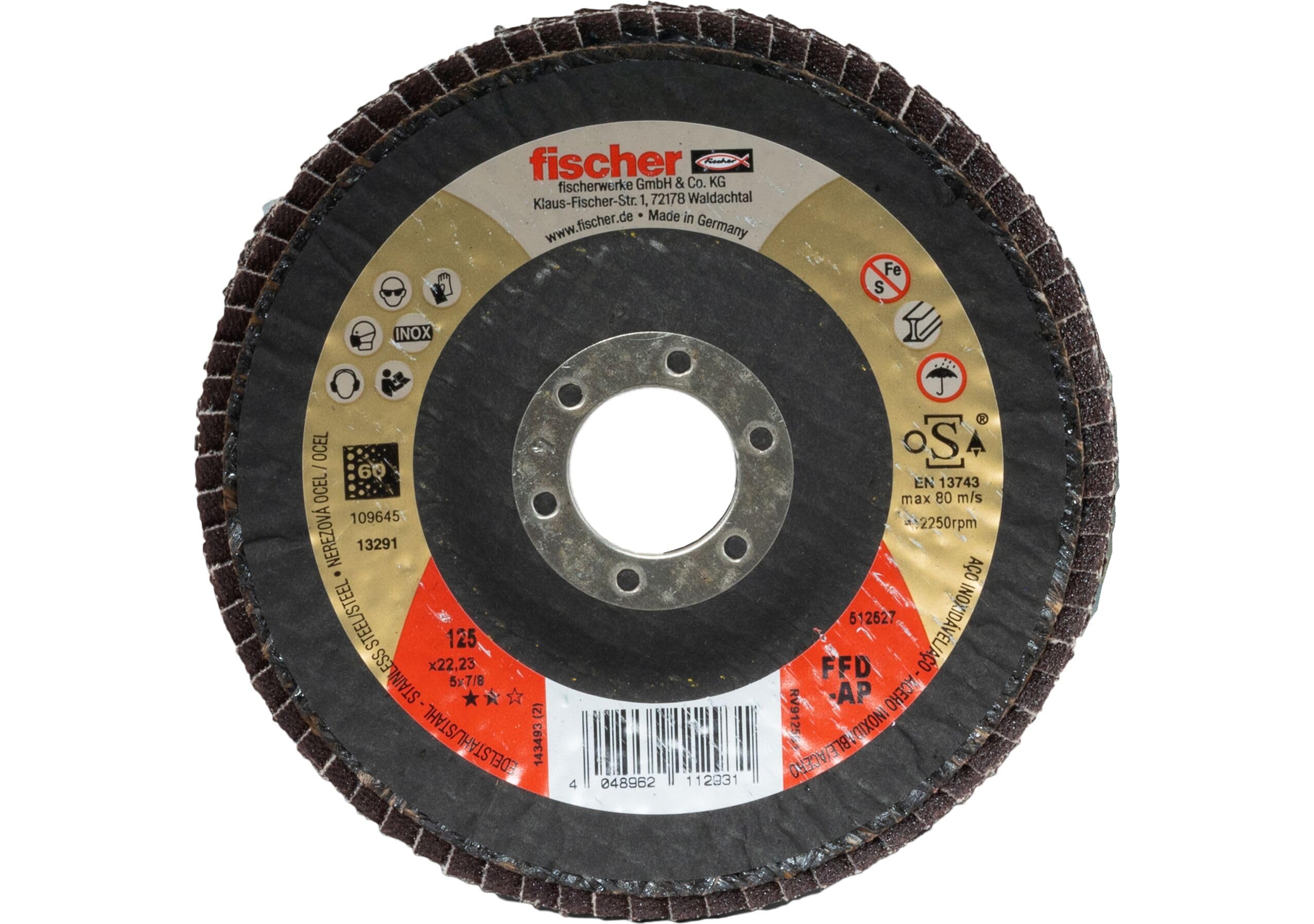 Fischer FFD-AP 115 K60 disco lamellare zirconio acciaio