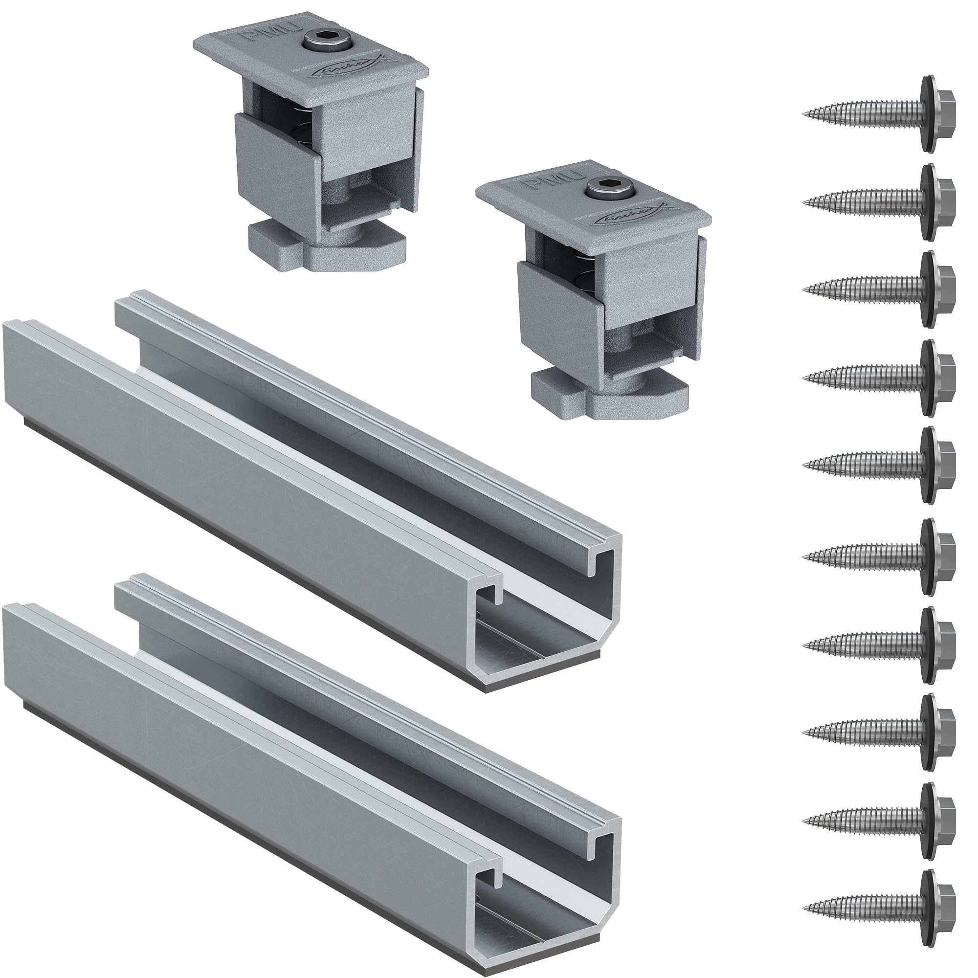 Fischer Solar Metal kit fissaggio pannelli solari lamiera 400 mm