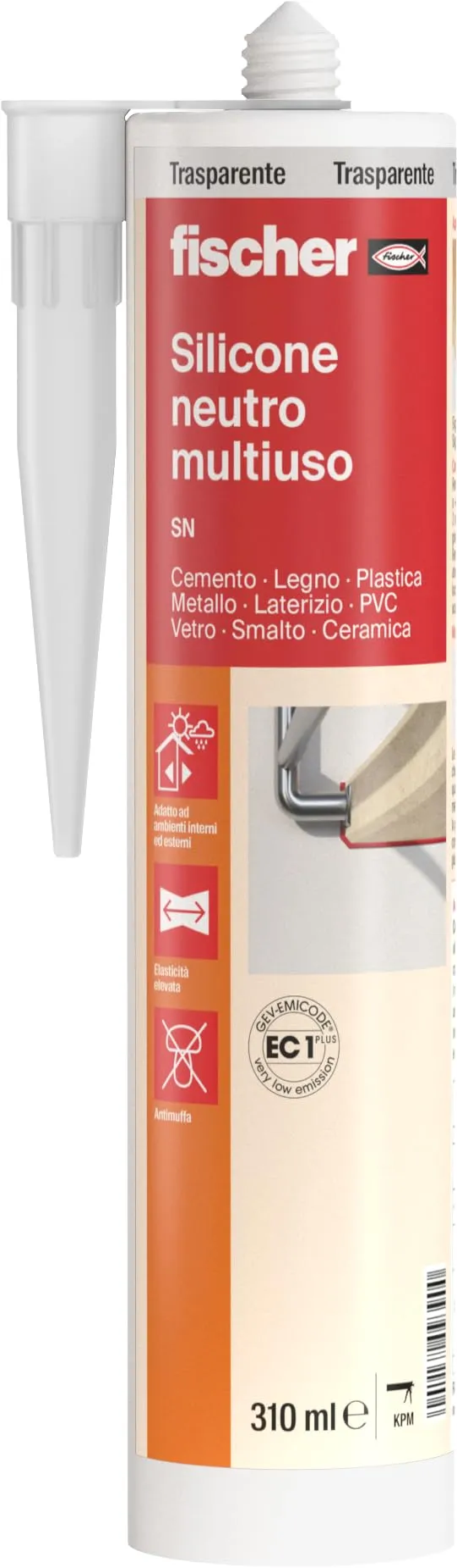 Fischer SN Silicone Neutro Trasparente Antimuffa