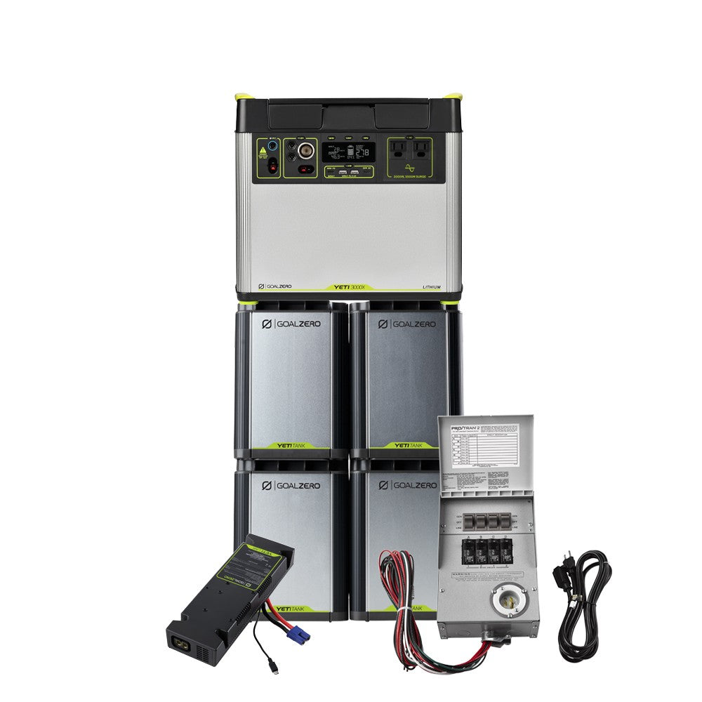 GoalZero Yeti 3000X sistema accumulo 7800Wh 4 batterie
