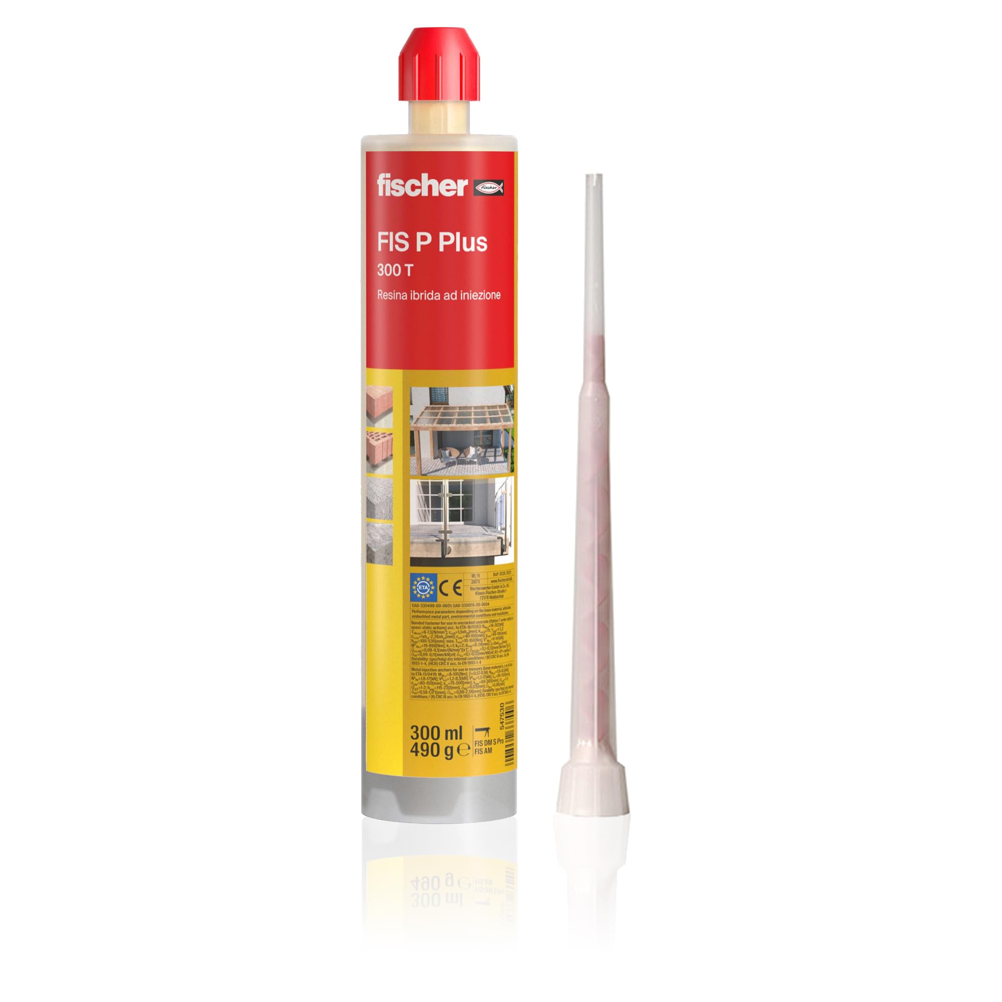 Fischer FIS P PLUS 300 T Resina Poliestere 300 ml senza Stirene