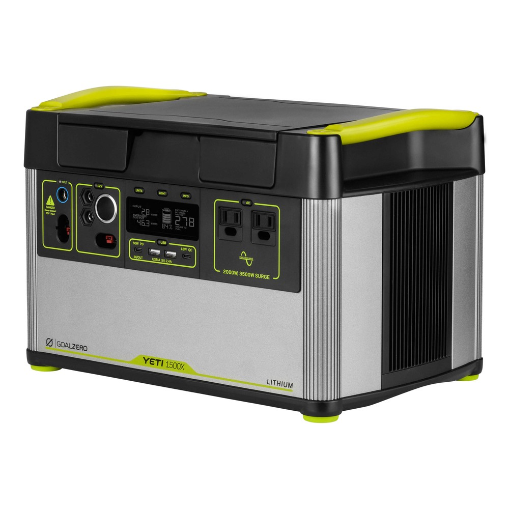 Goal Zero Yeti 1500X generatore solare con Boulder 200 BC
