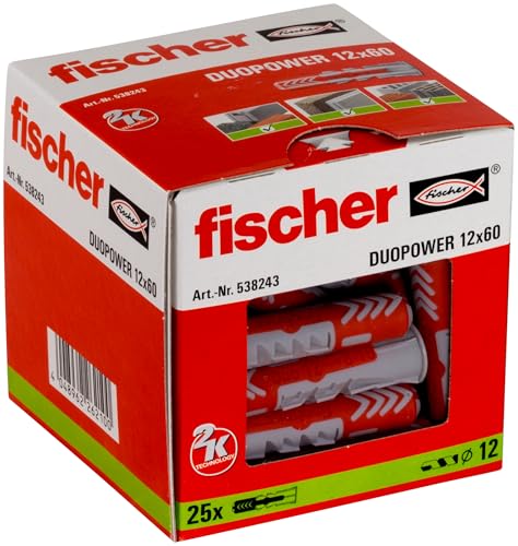 fischer DuoPower 12x60 tasselli universali 25 pezzi