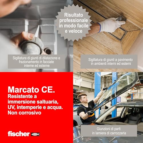 Fischer ASP Sigillante Poliuretanico 300 ml Bianco UV