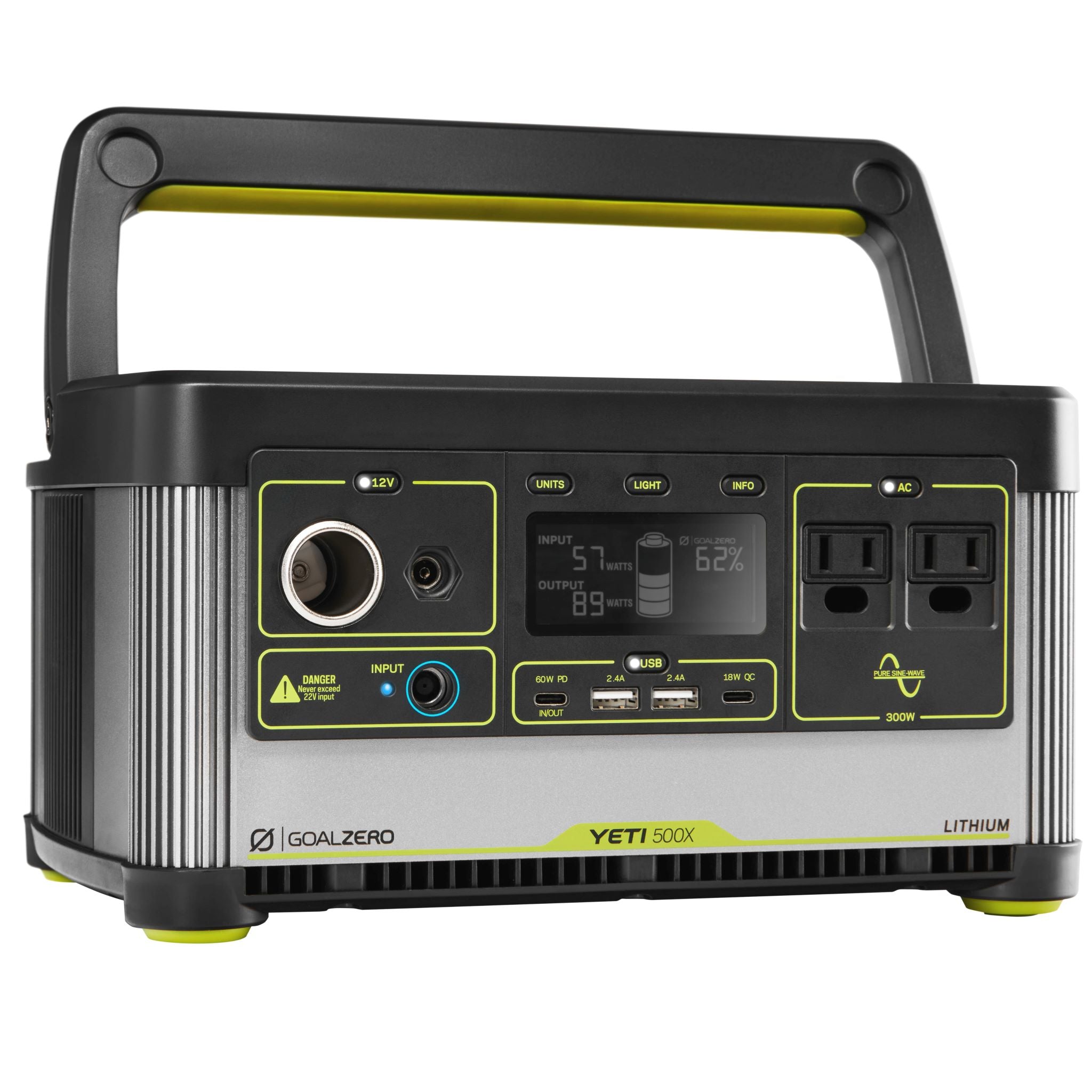 Goal Zero Yeti 500X + Nomad 100 kit solare 497Wh 100W