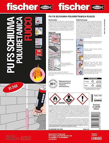Fischer PU FS 542395 schiuma poliuretanica antifuoco EI240