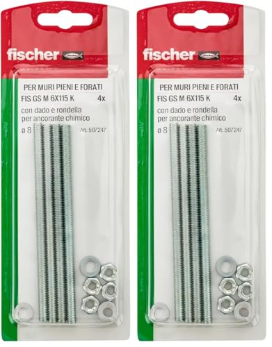 Fischer FIS GS Barre Filettate M6x110 4 Pz ancorante chimico