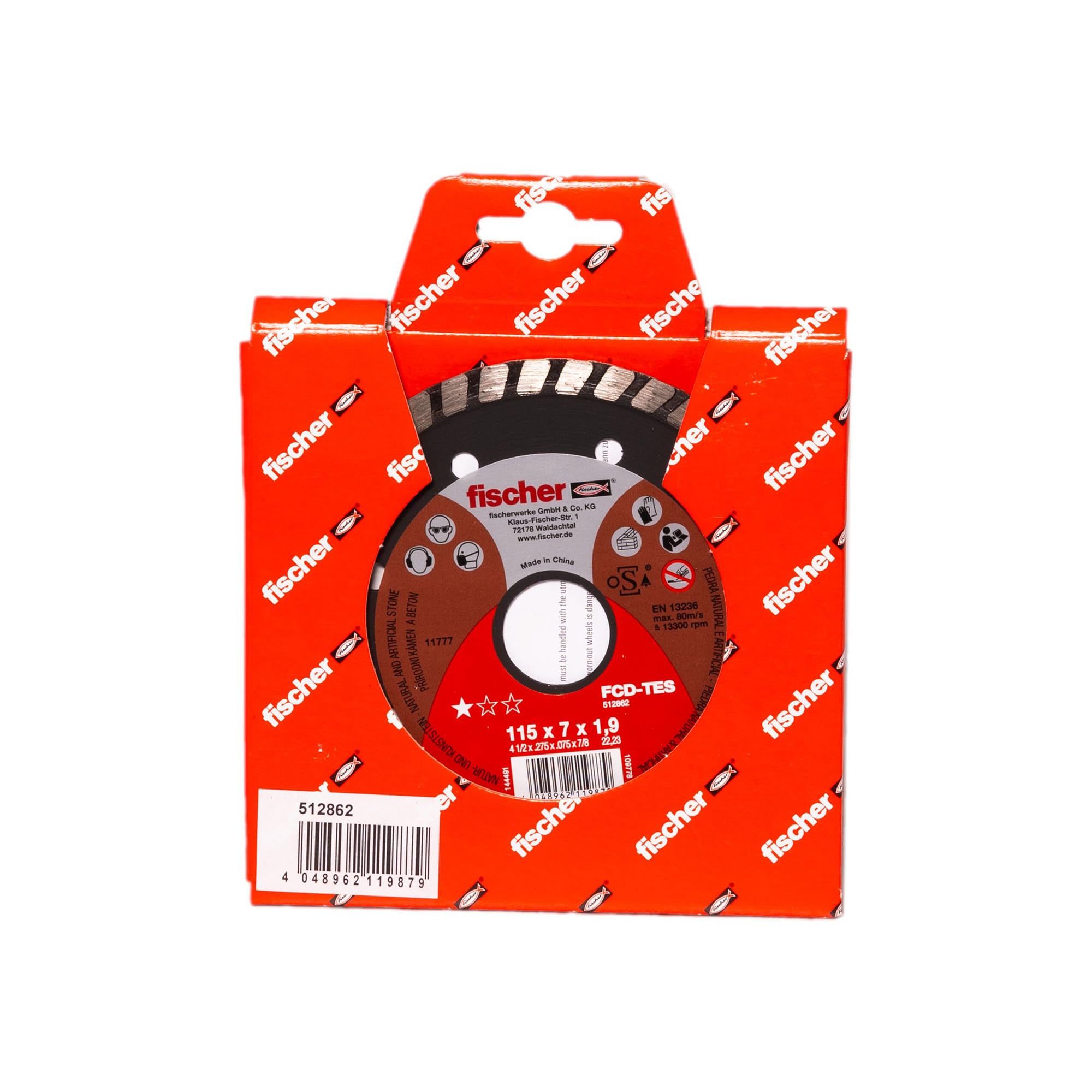 Fischer FCD-TES 115x1,9 disco diamantato turbo 1 pz