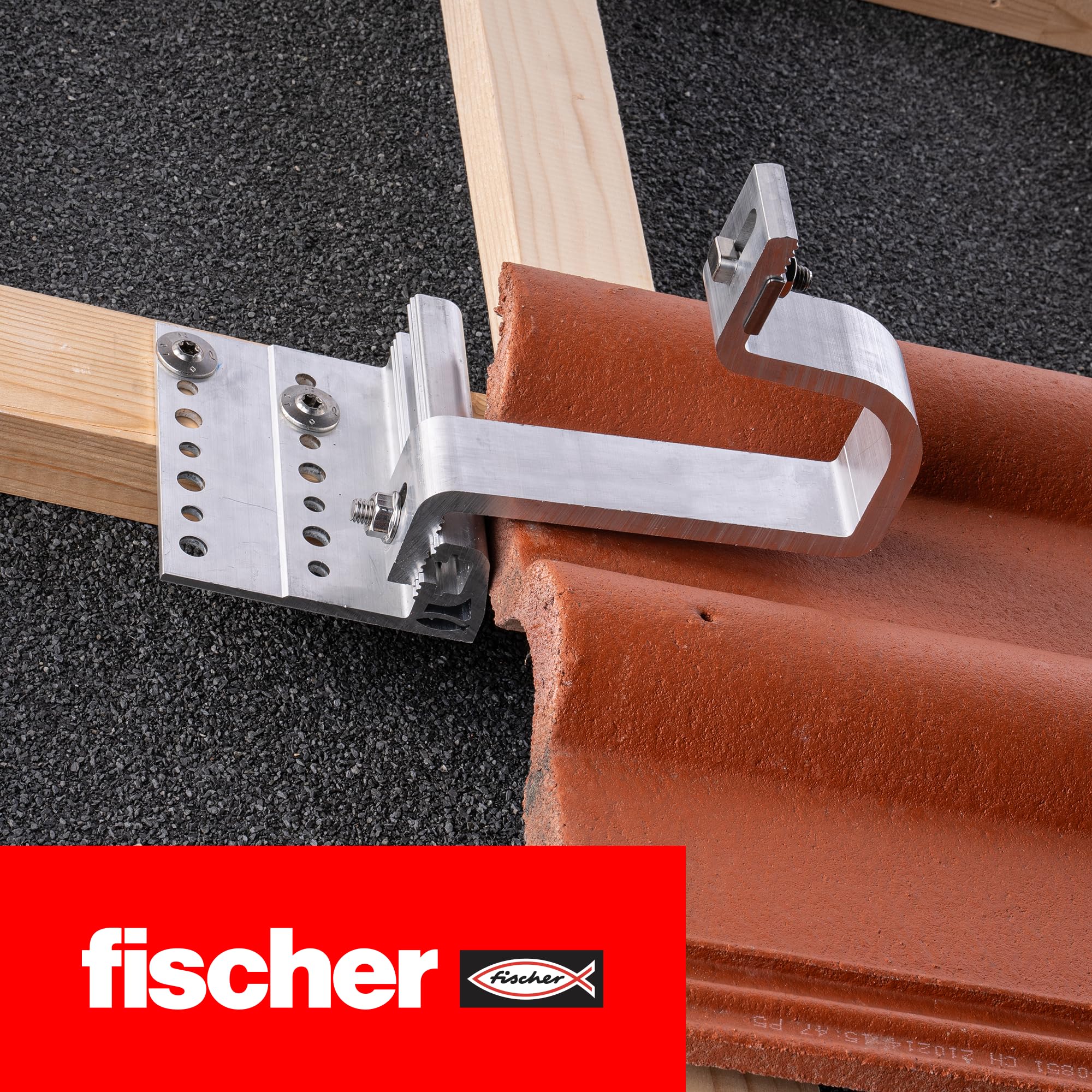 Fischer RH 52-67 VB gancio tetto 10 pz verticale alluminio