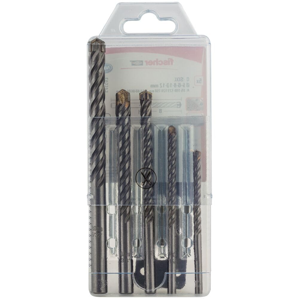 Fischer D-SDX kit 5 punte trapano muro 5-12 mm cilindrico