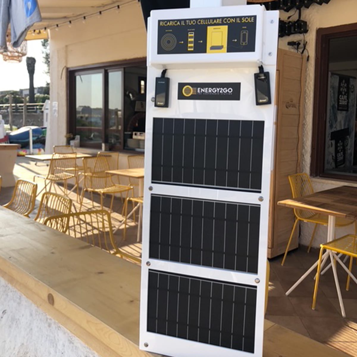 ENERGY2GO pannello solare 16W ricarica smartphone 2 USB outdoor