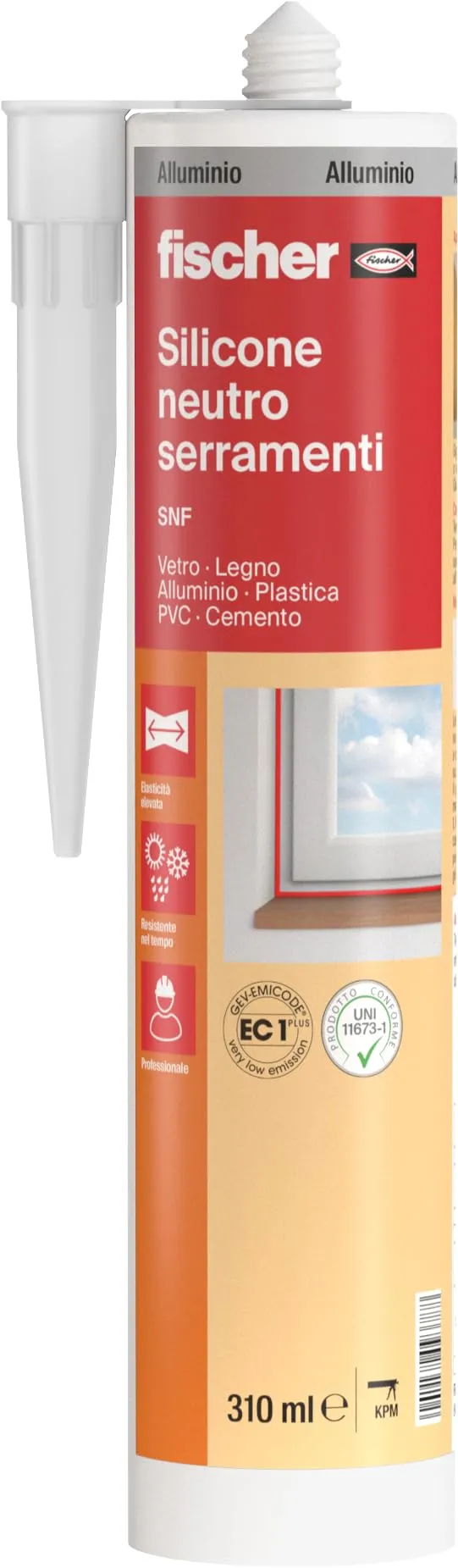 Fischer SNF silicone neutro serramenti alluminio