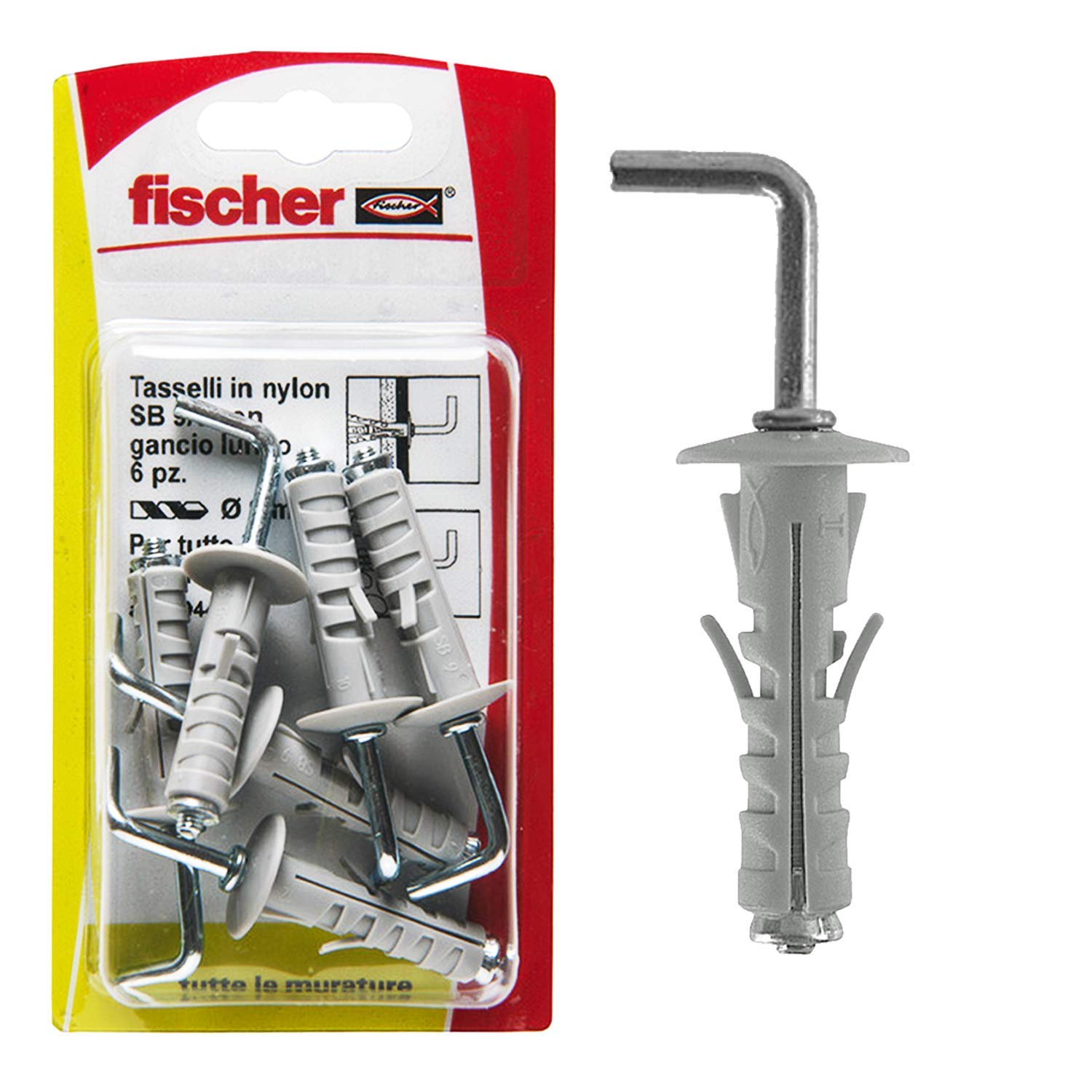 Fischer SB 9 tasselli occhiolo chiuso 20 pezzi cemento