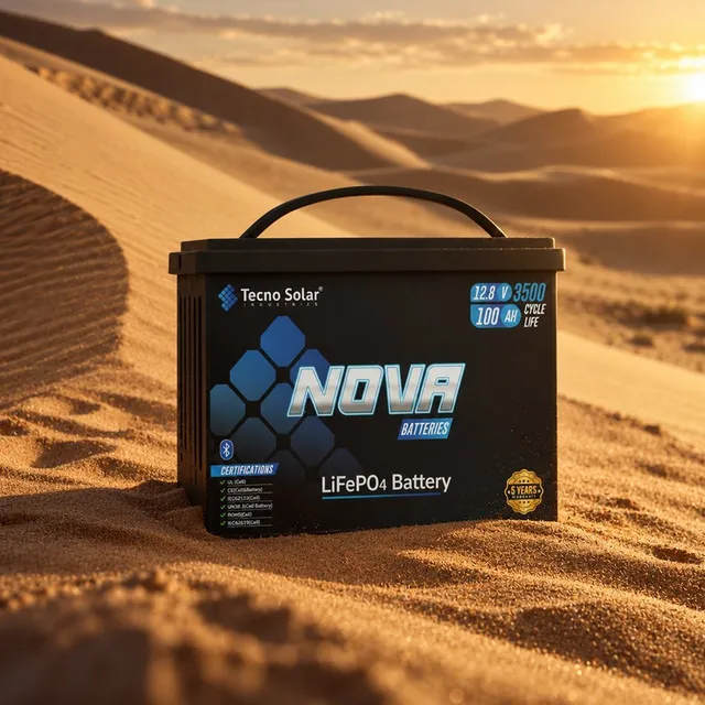 Nova 1.2 batteria litio LiFePO4 12,8V 100Ah 1,28kWh