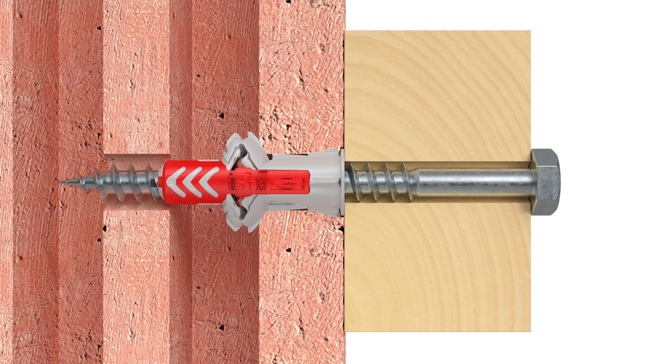 Fischer DuoPower 5x25 Tasselli con Vite 100 Pz Muro