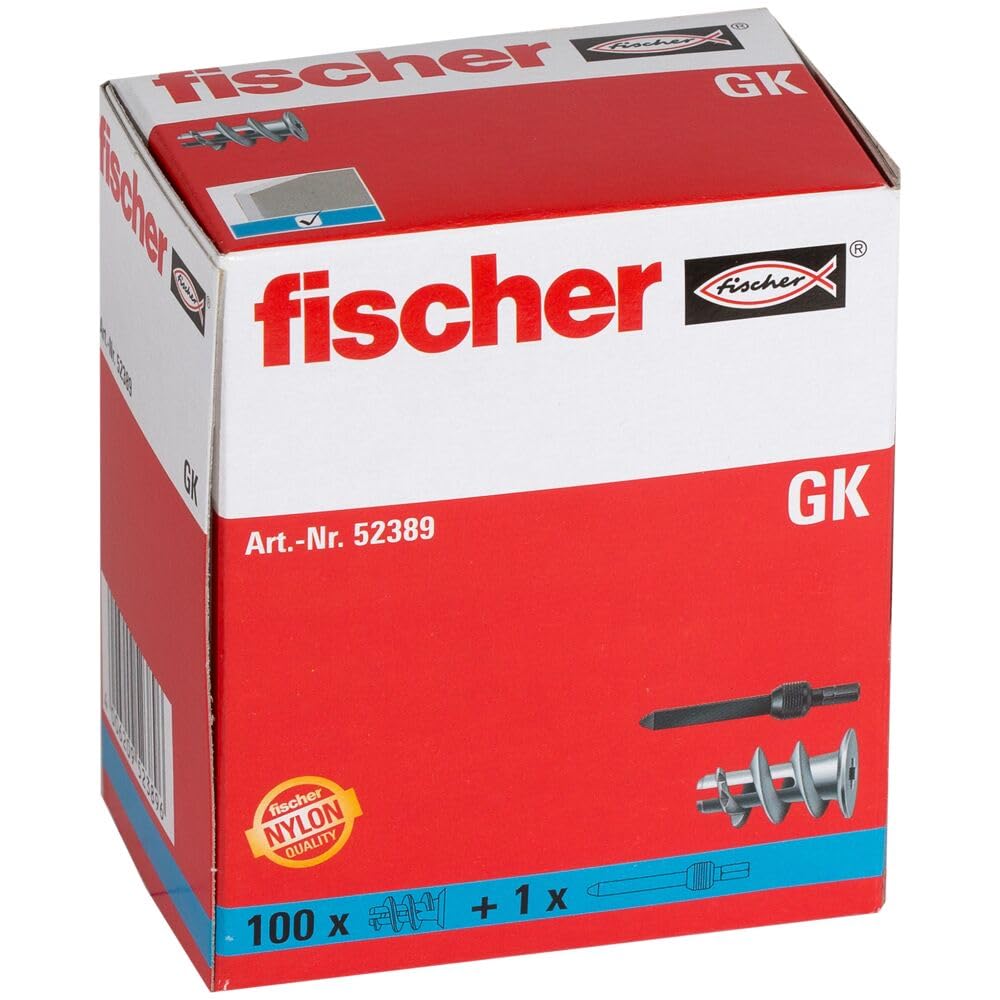 Fischer GK tasselli cartongesso 100 pz con utensile