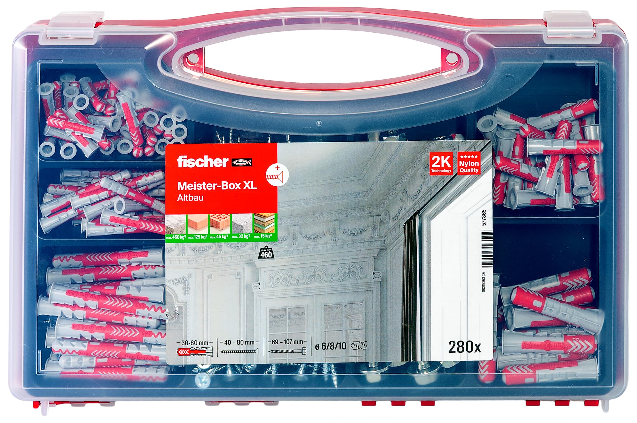 Fischer Meister-Box XL kit tasselli viti 280 pezzi DuoPower universale