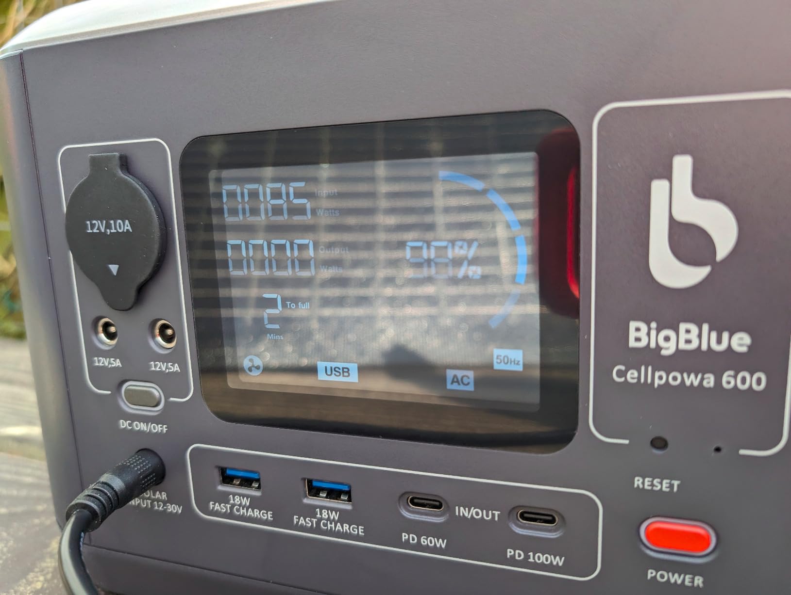 BigBlue CP600 centrale elettrica portatile 537,6Wh 600W LiFePO4